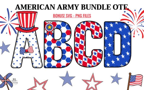 American 4th of July Bundle: Typography for Authentic Branding