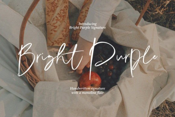Bright Purple: A Single-Line Typeface for Modern Design