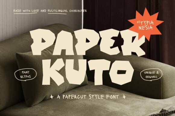 Discover Paper Kuto: The Papercut Style Font for Creative Projects