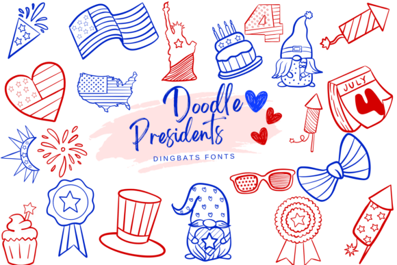 Doodle Presidents: A Playful Take on Patriotic Typography