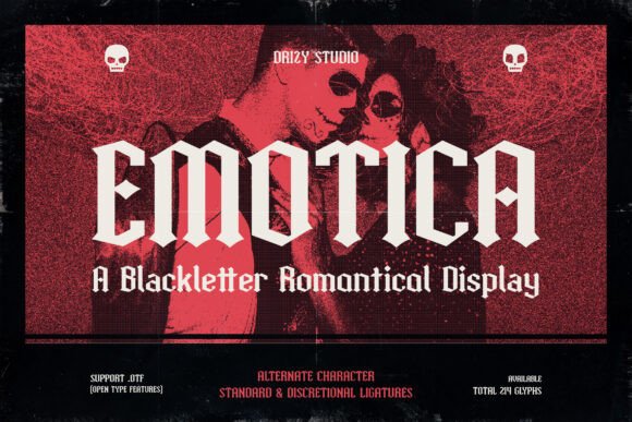 Emotica: The Gothic Romance Font for Bold Designs