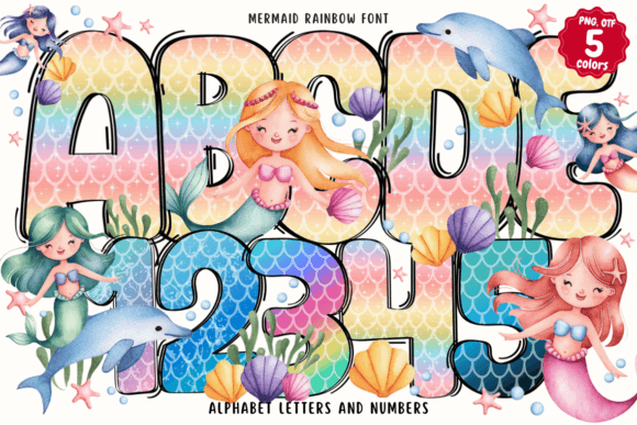 Mermaid Rainbow: A Typeface for Dreamers