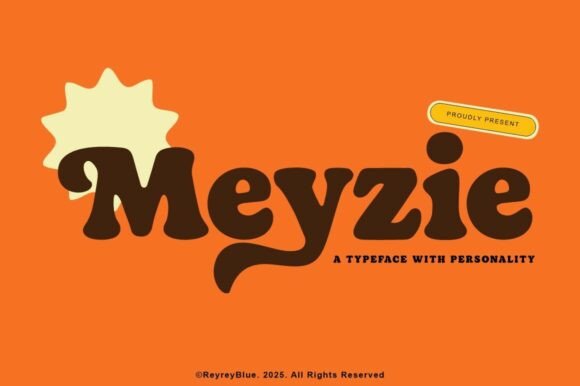 Meyzie: A Retro Serif Font with Groovy, Modern Appeal