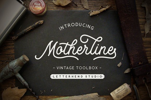Motherline: A Vintage Font Set for Authentic Design