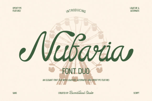 Nufaria: A Font Duo for Timeless Summer Style