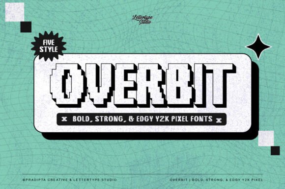 Overbit: The Pixel Y2K Font for Bold, Retro Designs