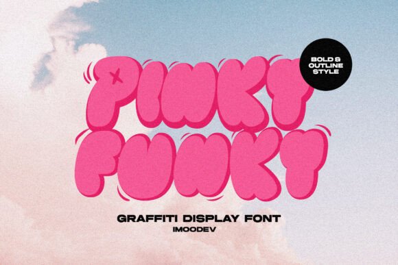 Pinky Funky: A Street-Style Font with Retro Appeal