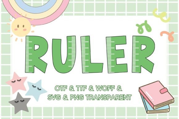 Ruler: A Playful Color Font for Educational and Creative Projects