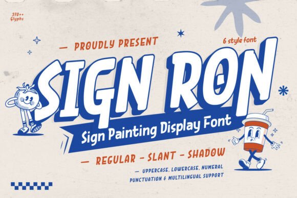 Sign Ron: Authentic Vintage Charm for Bold Design