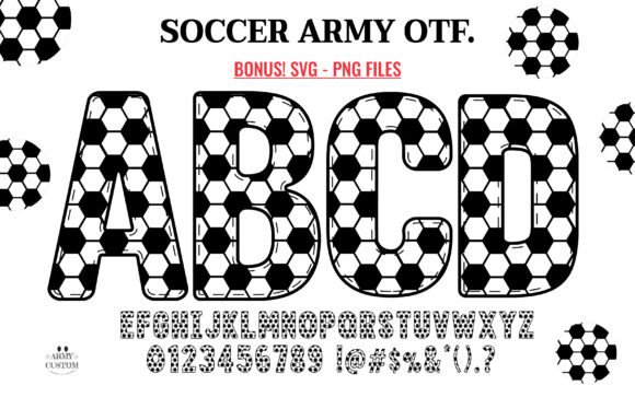 Soccer Army: The Font That Scores Big in Design