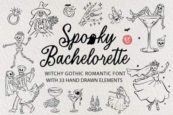 Spooky Bachelorette: A Gothic Romance Font for Bold Parties