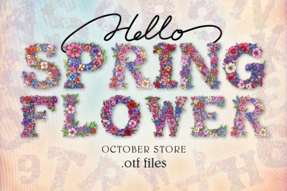 Spring Flower: A Fresh Font for Seasonal Designs