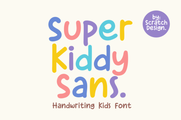 Super Kiddy Sans: Your Friendly Font for Whimsical Designs