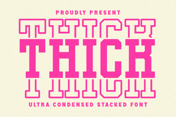 Thick Stacked: Crafting Bold, Modern 3D Headlines
