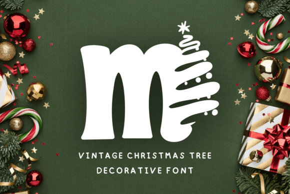Vintage Christmas Tree: A Font for Festive Charm