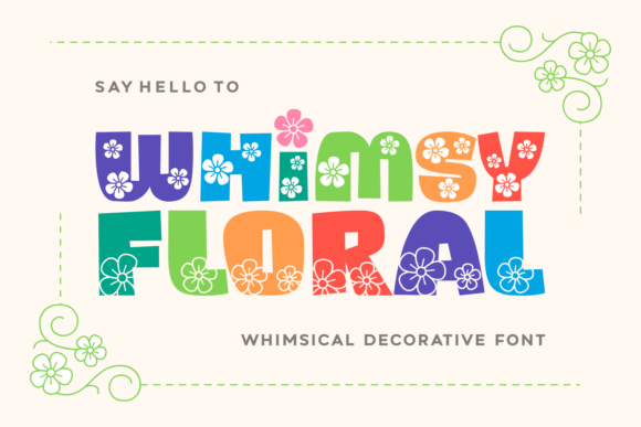 Whimsy Floral: A Font That Brings Joyful, Nature-Inspired Energy to Your Designs
