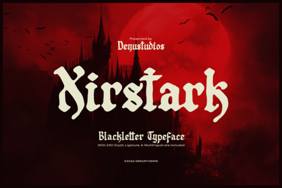 Xirstark: The Edgy Blackletter for Bold, Modern Projects